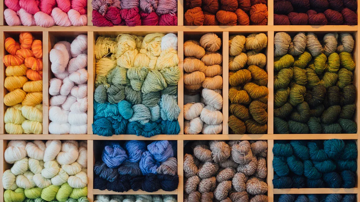 Materials for Knitting a Scarf